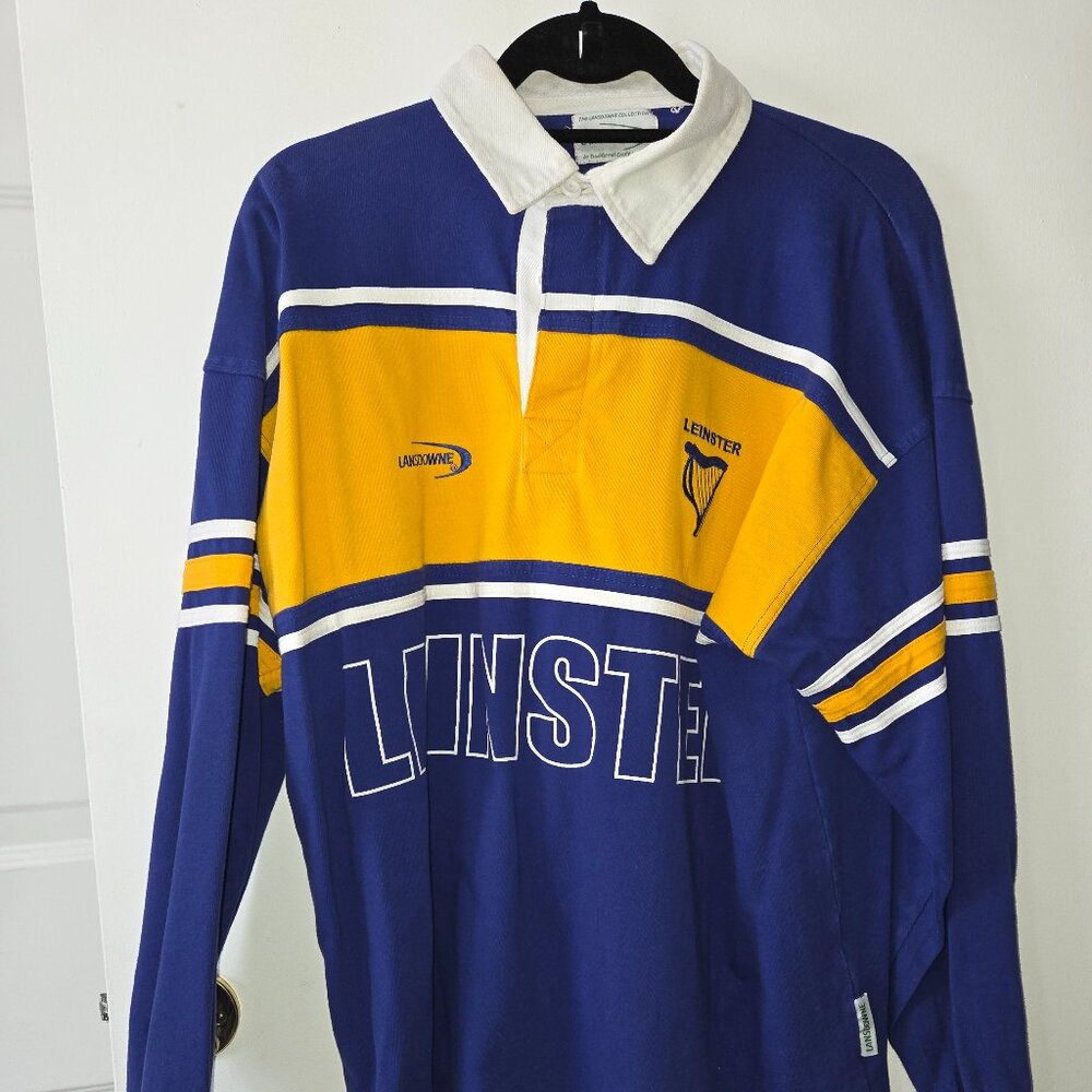 Leinster Rugby Union Shirt Long Sleeve XL Jersey - Lansdowne Collection - Rare